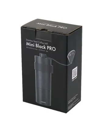 Hario Mini Black Pro Czarny Młynek ręczny do kawy - obrazek 3